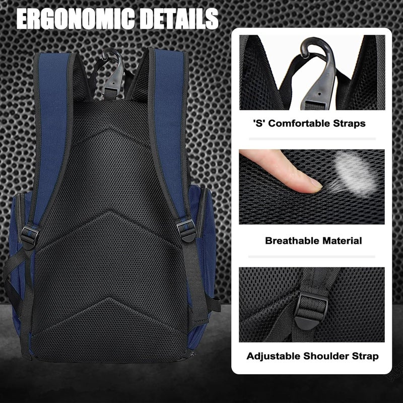 LARIPOP Basketball Backpack Large Sports Bag, Gym Bag with Ball Compartment and Shoe Compartment to Store Sports Shoes Water Bottles Laptops and Daily Necessities, Widely Used in Basketball, Soccer - Image 5